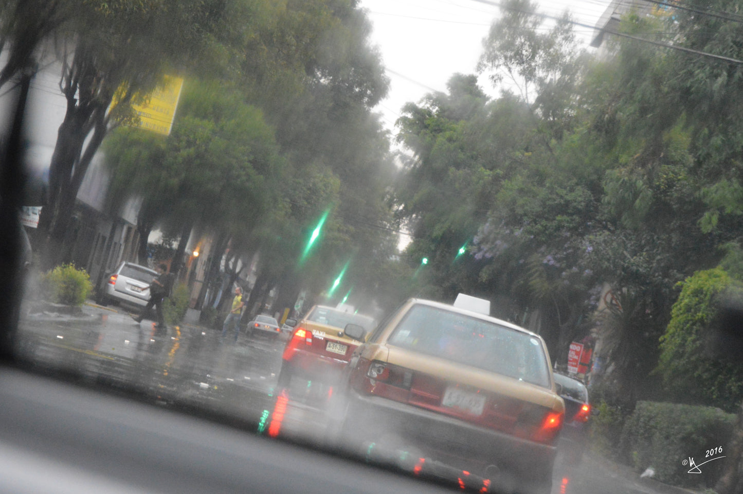 Taxi ride in Mexico City